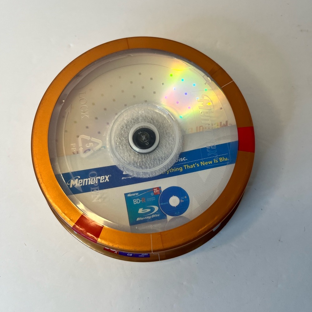 Memorex Sealed DVD-R Blank Recordable Discs 16x 4.7GB 120 min 25‎ pack spindle